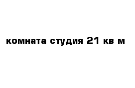 комната студия 21 кв м